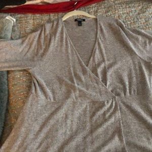 Snuggly cotton wrap dress